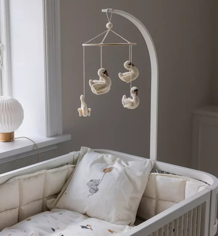 Sebra Mobile- ja verhotanko white wauva - Sänkymobilet ja soittolelut - 802130007 - 1