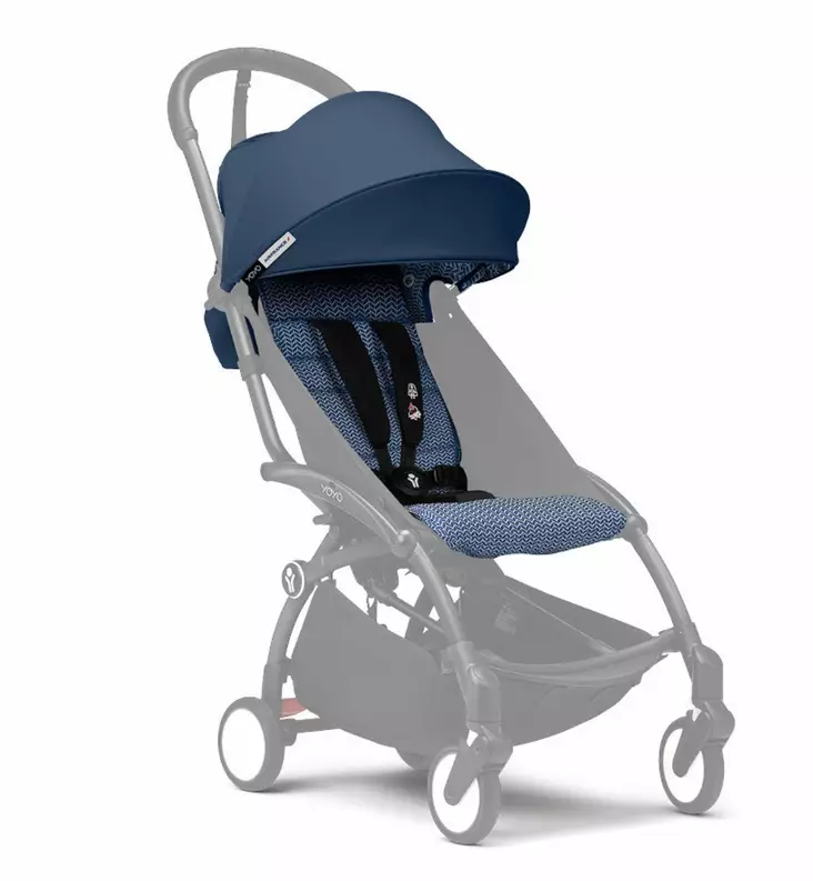 Stokke_Yoyo3_istuinkankaat_kuomu_Air France Blue wauva - Rungot, vaunukopat ja istuinkankaat - 646407 - 10