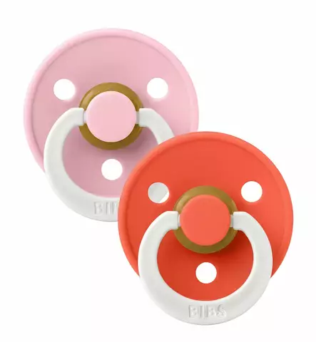 Bibs Colour Yötutti 2-pack Latex Baby Pink Tango wauva - Tutit ja tuttinauhat - 120478 - 2