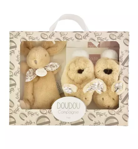 Doudou_lahjapakkaus_lahja_vastasyntyneelle_babyshower_wauva - Pehmolelut ja helistimet - DC4258 - 1