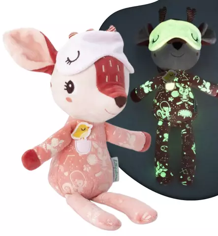 Lilliputiens Unikaveri bambi pimeässä hohtava wauva - Unilelut ja uniliinat - LP83448 - 1