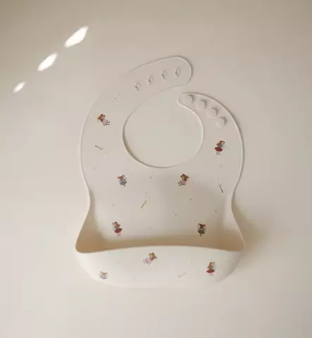 mushie silikoninen ruokalappu fairy mice keiju hiiret wauva - Ruokalaput - 102168 - 1