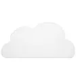 AddBaby Moln Ruokailualusta Pilvi valkoinen wauva - Ruokailualustat - 100718 - 2