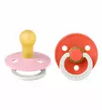 Bibs Colour Yötutti 2-pack Latex Baby Pink Tango wauva - Tutit ja tuttinauhat - 110478 - 3