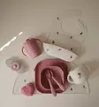 mushie silikoninen ruokalappu fairy mice keiju hiiret wauva - Ruokalaput - 102168 - 4