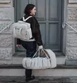 Sebra Kannettava Unipesä/Kantokassi 3-in-1 kuomulla morning beige melange wauva - Unipesät, unipussit ja kapalot - 101630008 - 4