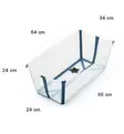 Stokke Flexi Bath Bundle Starttipaketti, Lasten kylpyamme + kylvetystuki transparent green wauva - Vauvan kylvettäminen - 531508 - 6