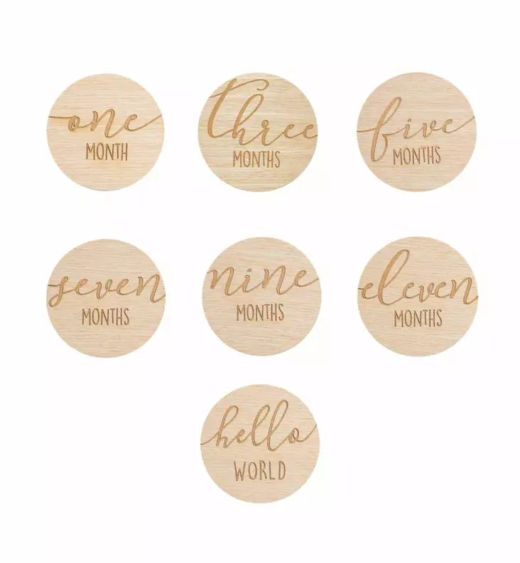 Pearhead_milestones_kortit_puiset_kuukausi_wauva - Vauvakirjat, kehykset ja muistot - PH87068 - 1