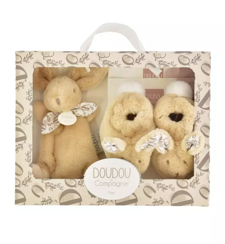 Doudou_lahjapakkaus_lahja_vastasyntyneelle_babyshower_wauva - Pehmolelut ja helistimet - DC4258 - 1