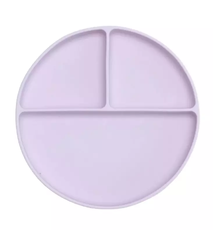 mylo silikoni imukuppilautanen lavender wauva - Lasten imukuppilautaset - 6430071044698 - 1