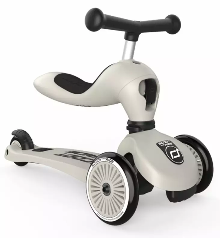 Scoot & Ride Highwaykick 1 Potkulauta potkumopo ash wauva - Lasten potkupyörät ja kypärät - 96268 - 1