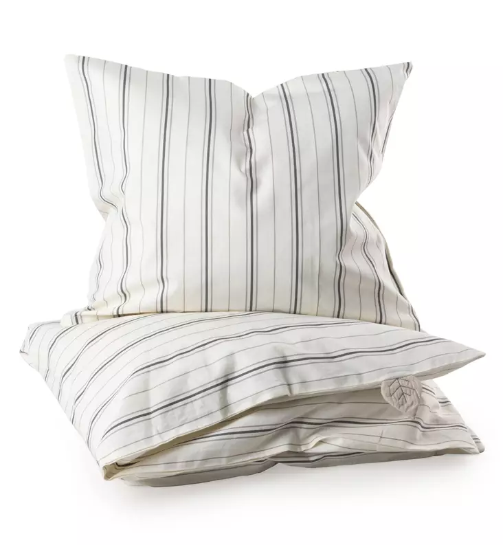 Sebra vauvan pussilakana tyynyliina cream stripe wauva - Liinavaatteet ja suojat pinnasänkyyn - 100130018 - 1