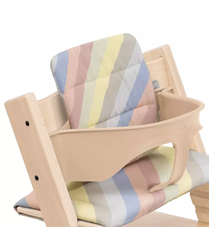 Stokke Tripp Trapp Pehmuste syöttötuoliin pastel stripe wauva - Syöttötuolien lisävarusteet - 690008 - 1