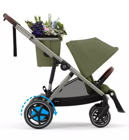 Cybex eGazelle S Sähköavusteiset Lastenrattaat moss green wauva - Lastenrattaat - 525000169 - 2