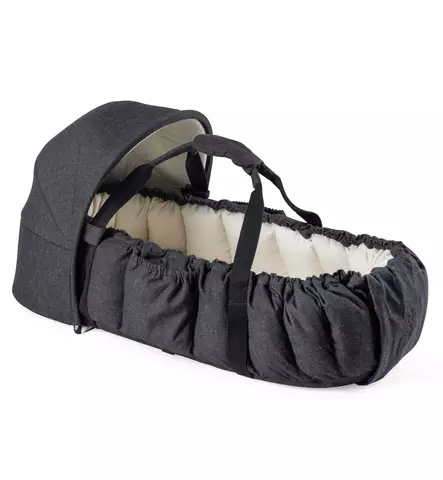Sebra Kannettava Unipesä/Kantokassi 3-in-1 kuomulla dark Grey Melange wauva - Unipesät, unipussit ja kapalot - 101630009 - 2