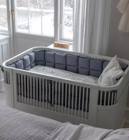 Sebra Pinnasängyn reunapehmuste Kapok, 360 cm dusty blue wauva - Pinnasängyn reunapehmusteet ja patjat - 100430029 - 1
