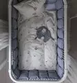 Sebra Pinnasängyn reunapehmuste Kapok, 360 cm dusty blue wauva - Pinnasängyn reunapehmusteet ja patjat - 100430029 - 4