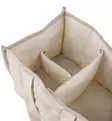 Sebra Säilytyslokerikko vaipoille ja hoitotarvikkeille morning beige wauva - Liinavaatteet ja suojat pinnasänkyyn - 801130009 - 5
