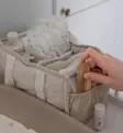 Sebra Säilytyslokerikko vaipoille ja hoitotarvikkeille morning beige wauva - Liinavaatteet ja suojat pinnasänkyyn - 801130009 - 3