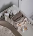 Sebra Säilytyslokerikko vaipoille ja hoitotarvikkeille morning beige wauva - Liinavaatteet ja suojat pinnasänkyyn - 801130009 - 4