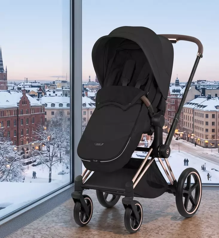 Cybex Platinum Footmuff lämpöpussi rattaaseen sepia black wauva - Lämpöpussit ja jalkapeitteet - 526000509 - 1