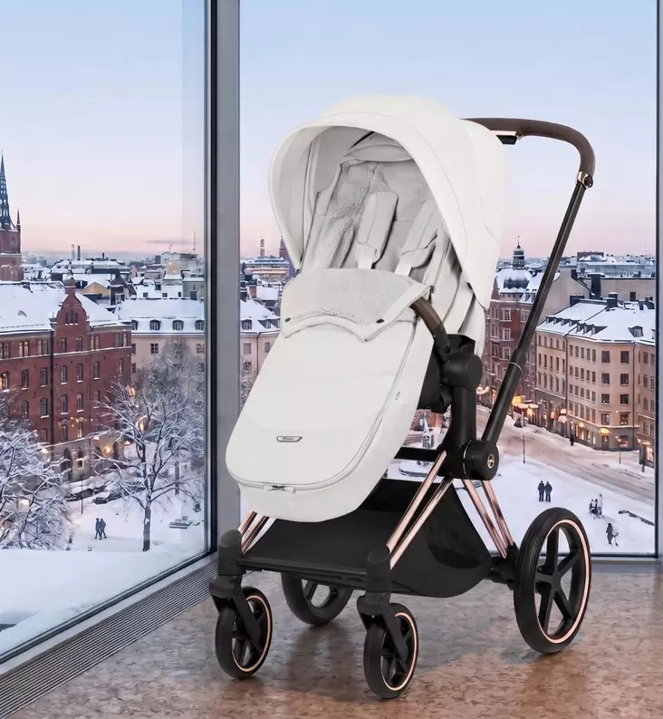 Cybex Platinum Footmuff lämpöpussi rattaaseen off white wauva  - Lämpöpussit ja jalkapeitteet - 526000519 - 1