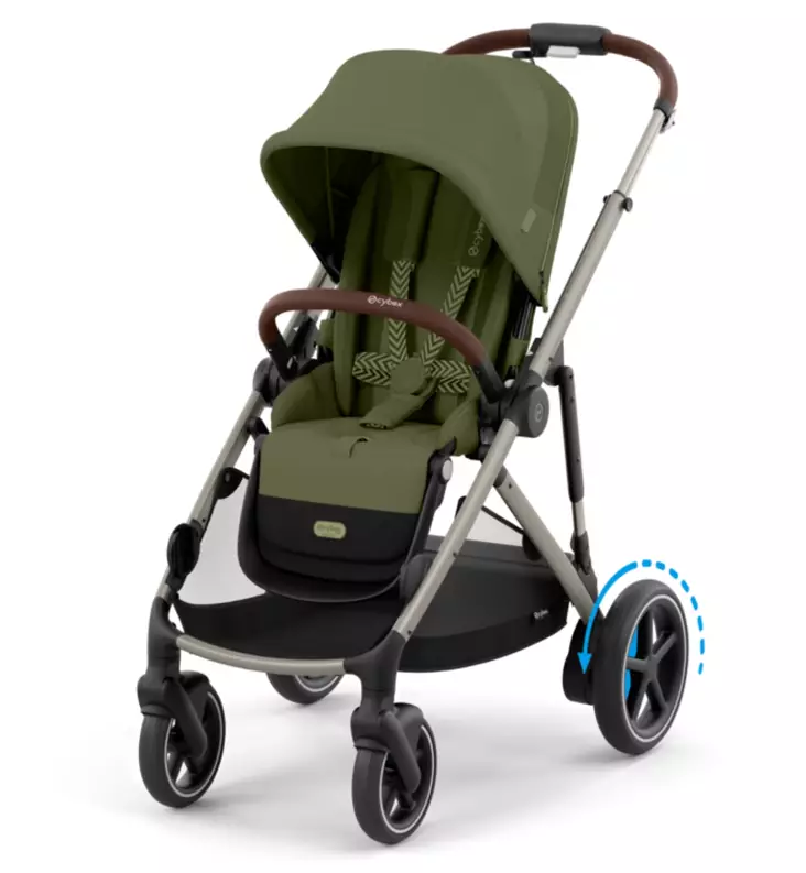 Cybex eGazelle S Sähköavusteiset Lastenrattaat moss green wauva - Lastenrattaat - 525000169 - 1