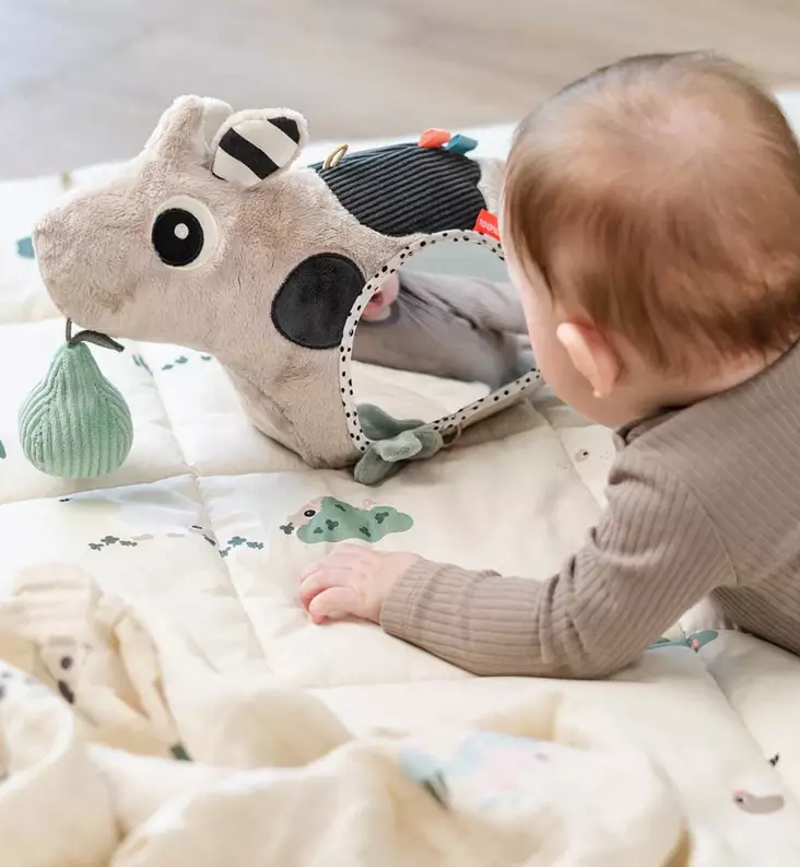 Done by Deer Aktiviteettilelu peilillä dotti sand wauva - Vaunu- ja aktiviteettilelut vauvoille - 4163439 - 1