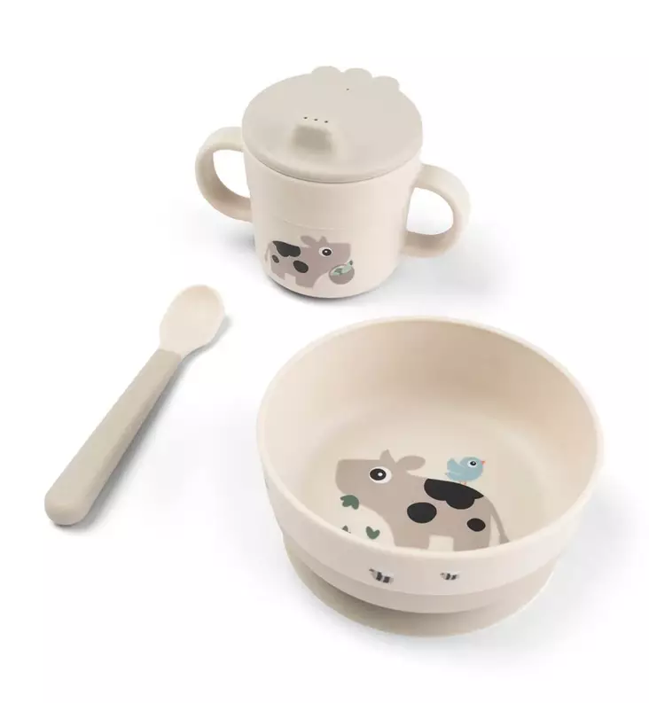 done_by_deer_first_meal_ruokailusetti_imukupilla_wauva - Lasten kulhot ja lautaset - 1556309 - 1