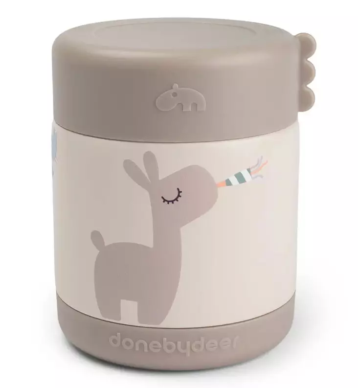 Done by Deer Metallinen termos eväsrasia 300 ml sand wauva - Lasten eväsrasiat - 1251749 - 1