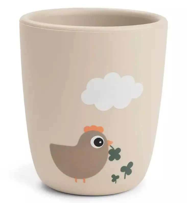 Done by Deer Silikoninen Lasten muki tiny farm sand wauva - Lasten mukit, nokkamukit ja pillimukit - 1909289 - 1