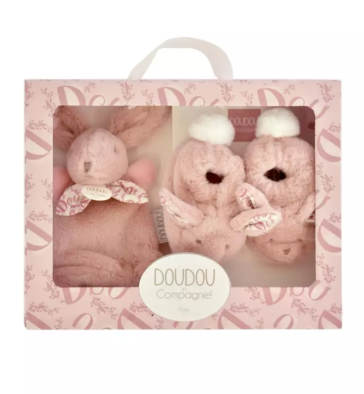 Doudou_lahjapakkaus_lahja_vastasyntyneelle_babyshower_wauva - Pehmolelut ja helistimet - DC4259 - 1