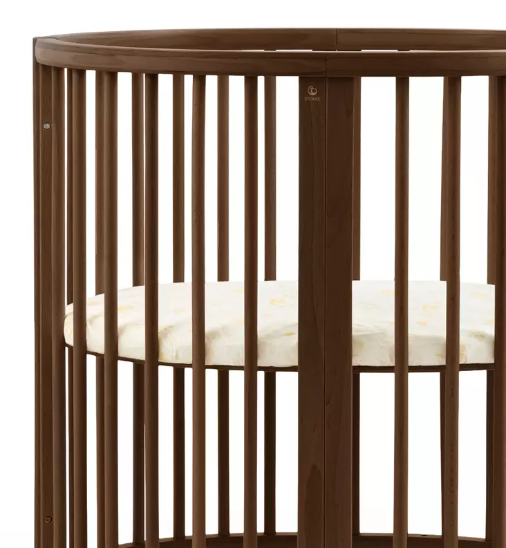 Stokke Sleepi Mini V3 Muotolakana pinnasänkyyn sunset yellow map wauva - Liinavaatteet ja suojat pinnasänkyyn - 683009 - 1