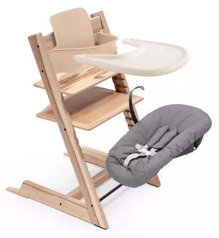 Stokke Tripp Trapp Syöttötuoli Starttipaketti All-in-one wild wood wauva - Syöttötuolit - 100144-PALLA - 1