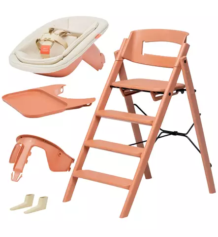 KAOS KLAPP Syöttötuoli Starttipaketti All-in-One terracotta pink wauva - Syöttötuolit - KLA-REC-TER-PIN-PA - 1