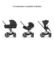 Cybex Priam Style Lastenvaunujen All-in-one Starttipaketti sepia black rose gold wauva - Yhdistelmävaunut - 526000221PALLSEPIA - 13