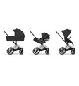 Cybex Priam Style Lastenvaunujen All-in-One Starttipaketti sepia black wauva - Yhdistelmävaunut - 526000201PALLSEPIA - 12