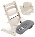 Stokke Tripp Trapp Starttipaketti Newborn & Syöttötuoli vanilla white wauva - Syöttötuolit - 100142-PNBA - 1