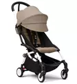 Stokke Yoyo3  Matkarattaat valkoisella rungolla Taupe wauva - Matkarattaat - 646001-PTA - 3