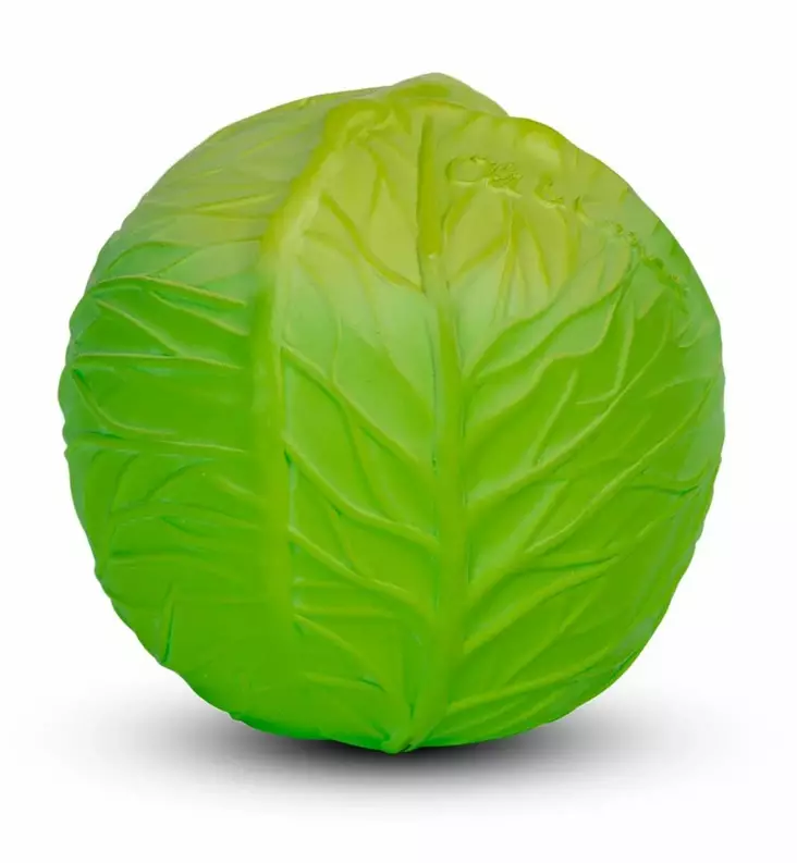 Oli&Carol Pallo - Vaunu- ja aktiviteettilelut vauvoille - L-BALL-GREEN-CABBA - 1