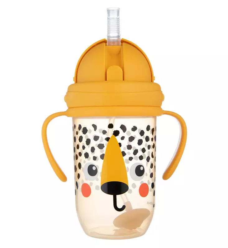 canpol babies pillipullo painotetulla pillillä cheetah wauva - Lasten mukit, nokkamukit ja pillimukit - 56617_ora - 1