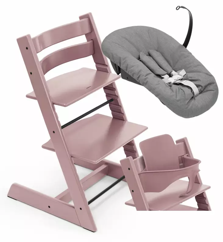 Stokke Tripp Trapp Starttipaketti Newborn Syöttötuoli heather mauve wauva - Syöttötuolit - 100141-PTNBA - 1