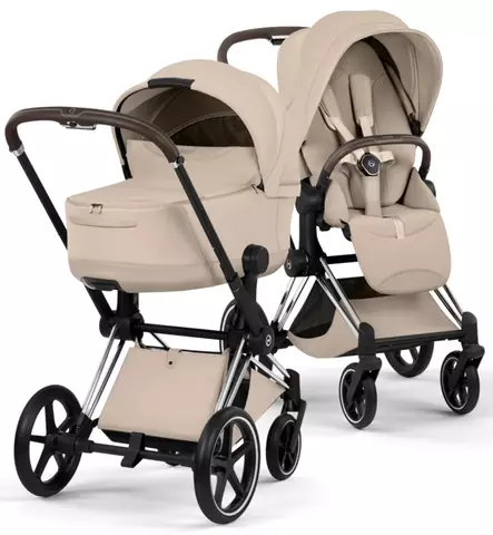 Cybex Priam Style Lastenvaunut chrome brown cozy beige wauva - Yhdistelmävaunut - 526000201-PYCB - 1