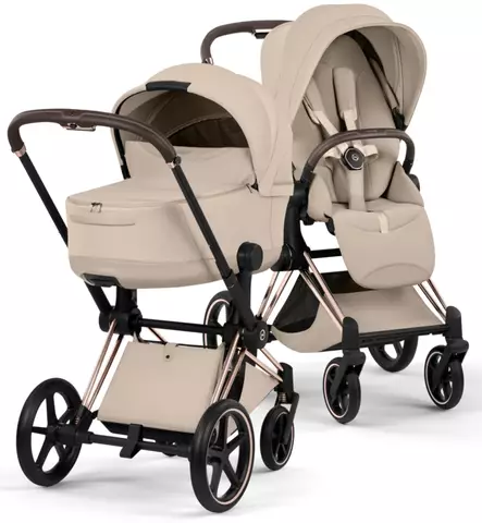 Cybex Priam Style Lastenvaunut rose gold cozy beige wauva - Yhdistelmävaunut - 526000221-PYCB - 1