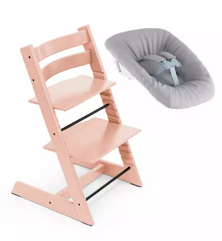 Stokke Tripp Trapp syöttötuoli newbornset vastasyntyneelle Serene Pink Wauva - Syöttötuolit - 100134-KNB - 1