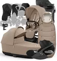 Cybex ePriam 4 Lastenvaunujen Starttipaketti lisävarusteilla cozy beige wauva - Yhdistelmävaunut - 521002365-PLVCB - 1