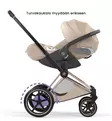 Cybex ePriam Style Sähköavusteiset Lastenvaunut rose gold cozy beige wauva - Yhdistelmävaunut - 526000255-PYCB - 12