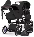Cybex ePriam Style Sähköavusteiset Lastenvaunut Starttipaketti Cloud T turvakaukalolla ja jalustalla chrome brown sepia black wauva - Yhdistelmävaunut - 526000231SPYSB - 1