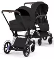 Cybex ePriam Style Sähköavusteiset Lastenvaunut Starttipaketti Cloud T turvakaukalolla ja jalustalla chrome brown sepia black wauva - Yhdistelmävaunut - 526000231SPYSB - 3