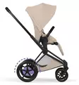 Cybex ePriam Style Sähköavusteiset Lastenvaunut Starttipaketti Cloud T turvakaukalolla ja jalustalla matt black cozy beige wauva - Yhdistelmävaunut - 526000243SPYCB - 8